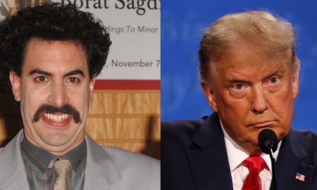 Donald Trump, presidente dos EUA e Sacha Baron Cohen, ator