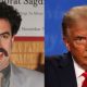Donald Trump, presidente dos EUA e Sacha Baron Cohen, ator
