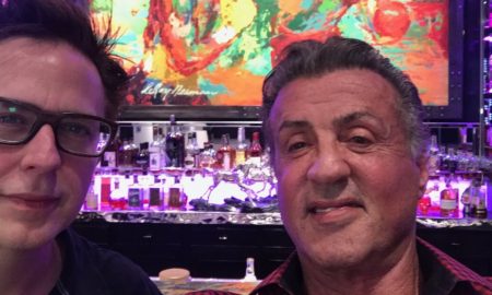 Sylvester Stallone com o realizador James Gunn (Suicide Squad)
