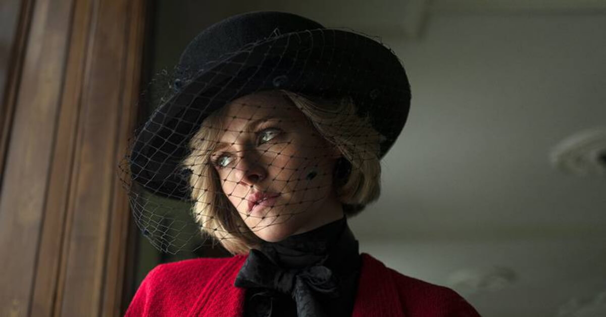 Kristen Stewart no papel de Diana em "Spencer"